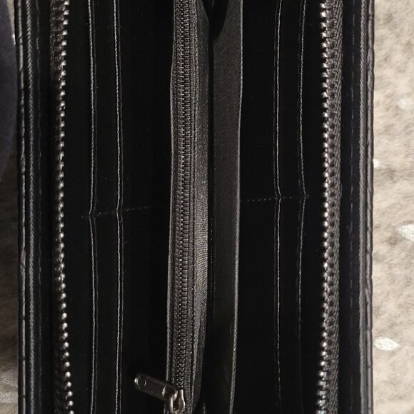 Black faux leather skull wallet - Picture 5 of 5